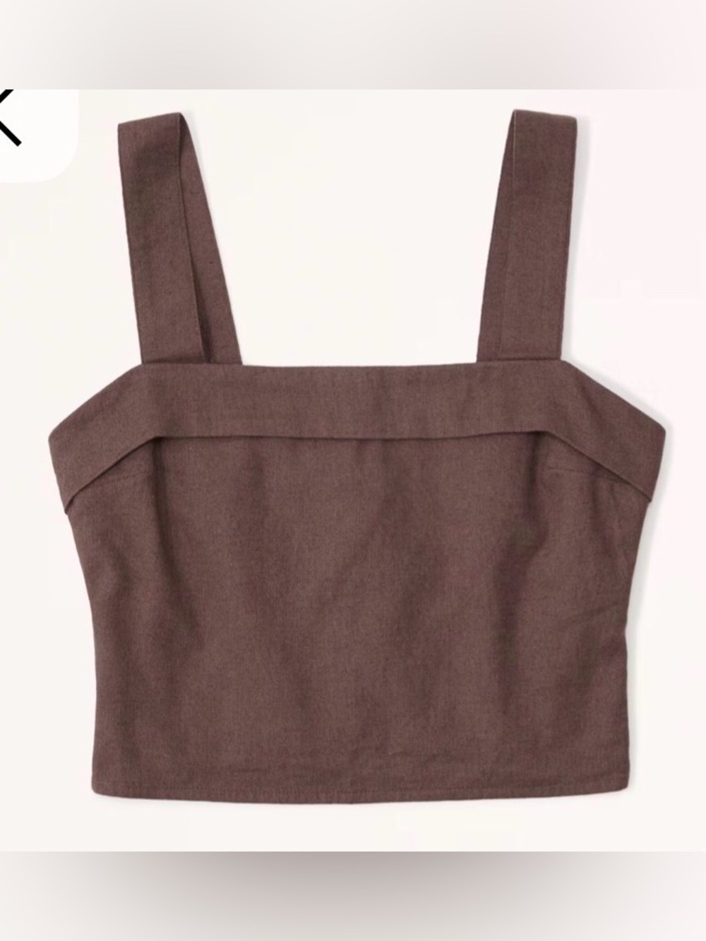 Abercrombie & Fitch Linen Crop Top